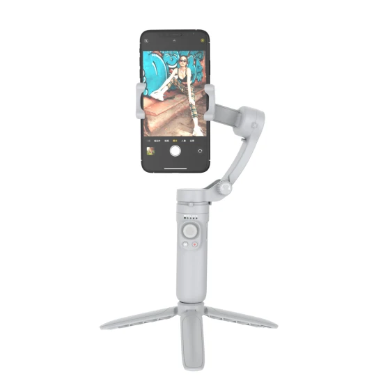 Estabilizador de cardan dobrável de 3 eixos Handheld Gimbal Portable Smart Gimbal Stabilizer para iPhone para Xiaomi Smartphone Action Camera Tiktop Vlog ou Live
